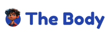 thebodyshow.store logo with a blue circular avatar featuring an illustrated character on a white background.